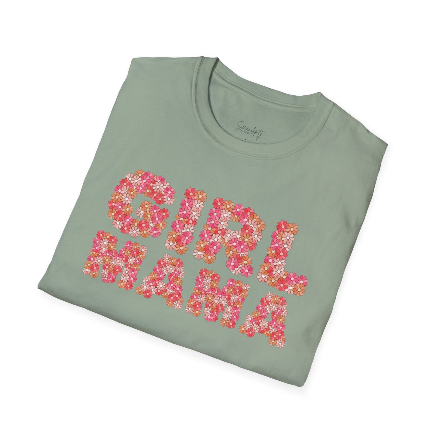 Girl Mama Retro Floral Soft Style Tee