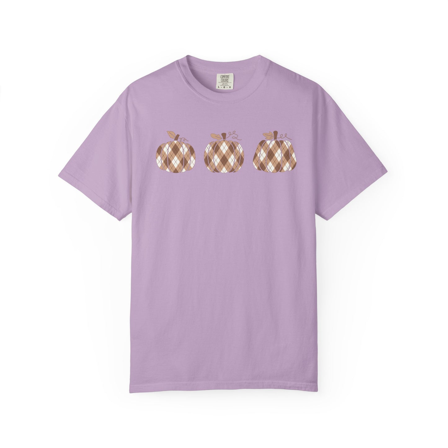 Plaid Pumpkins Comfort Colors Tee