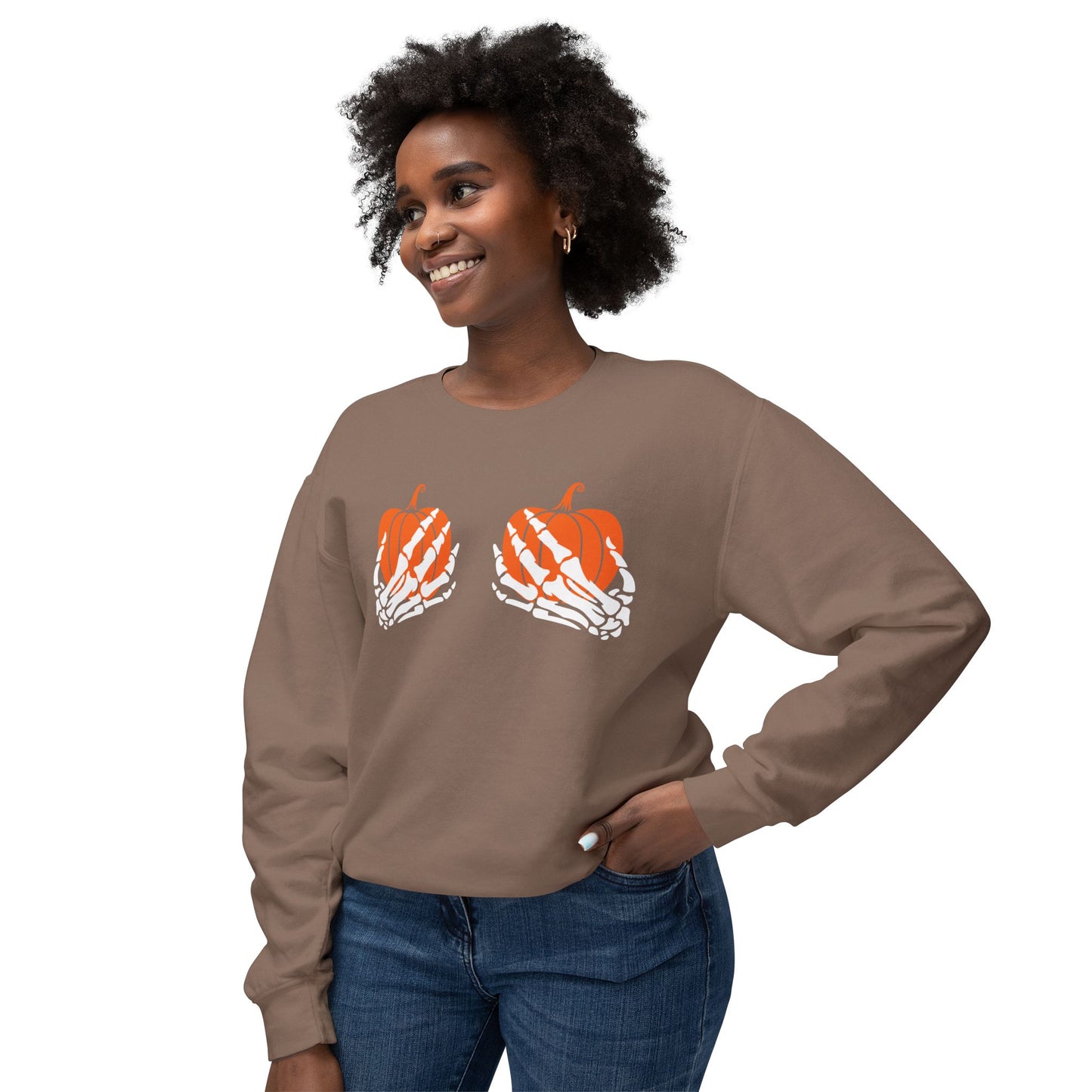 Pumpkin Grab Comfort Colors Sweatshirt