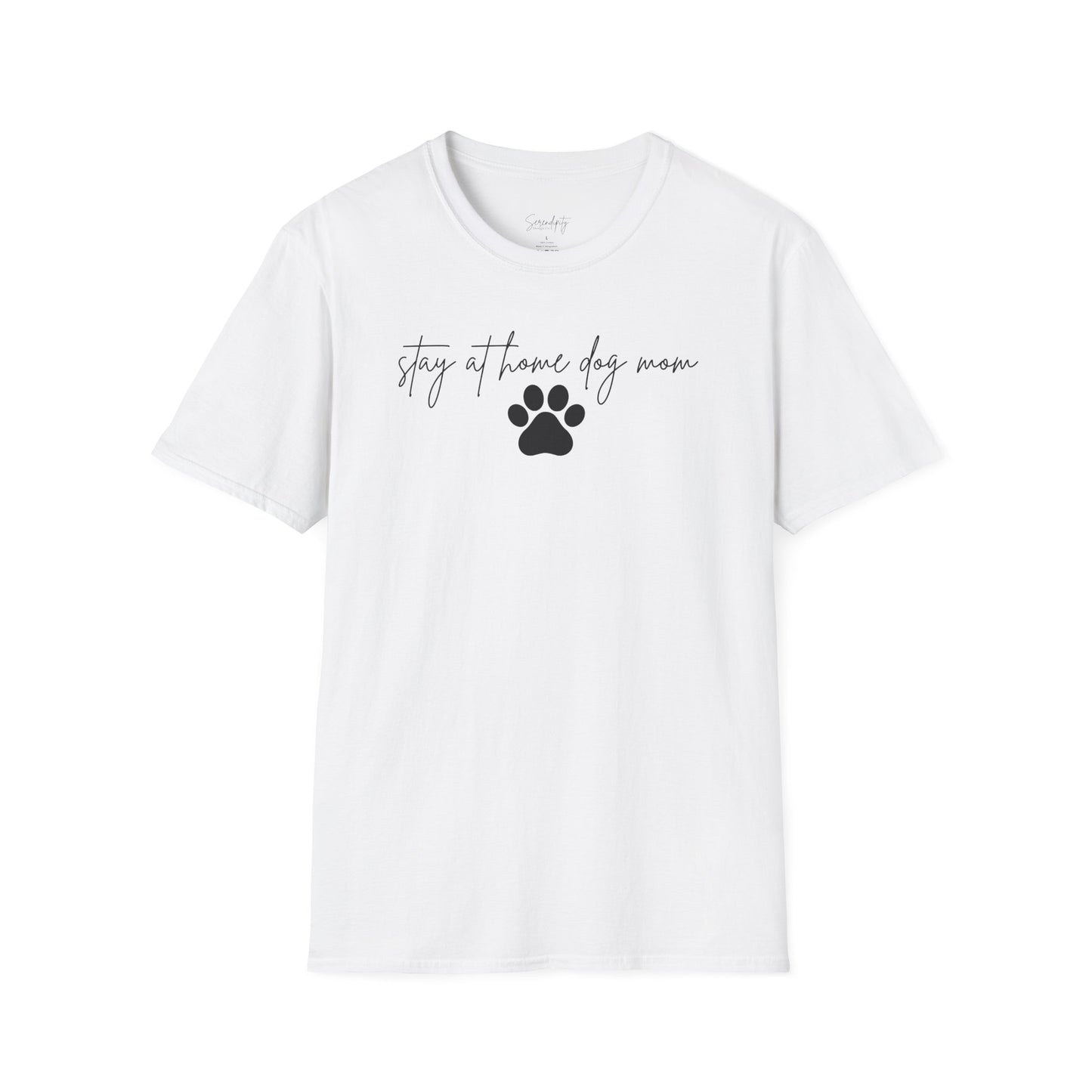 Stay At Home Dog Mom Soft Style Tee