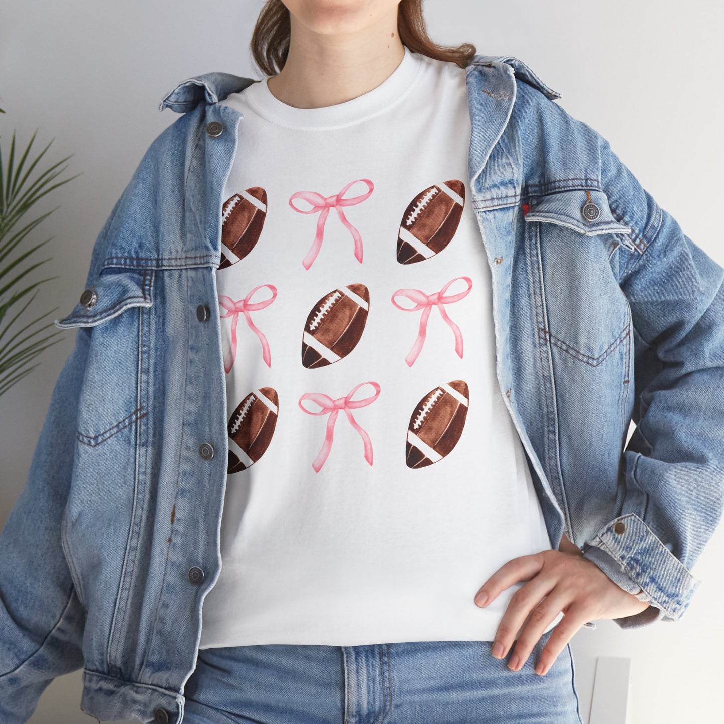 Football Bows Unisex Tee