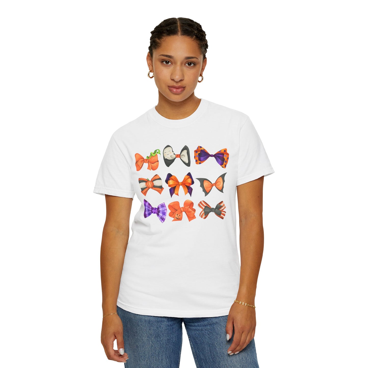 Halloween Bows Comfort Colors Tee