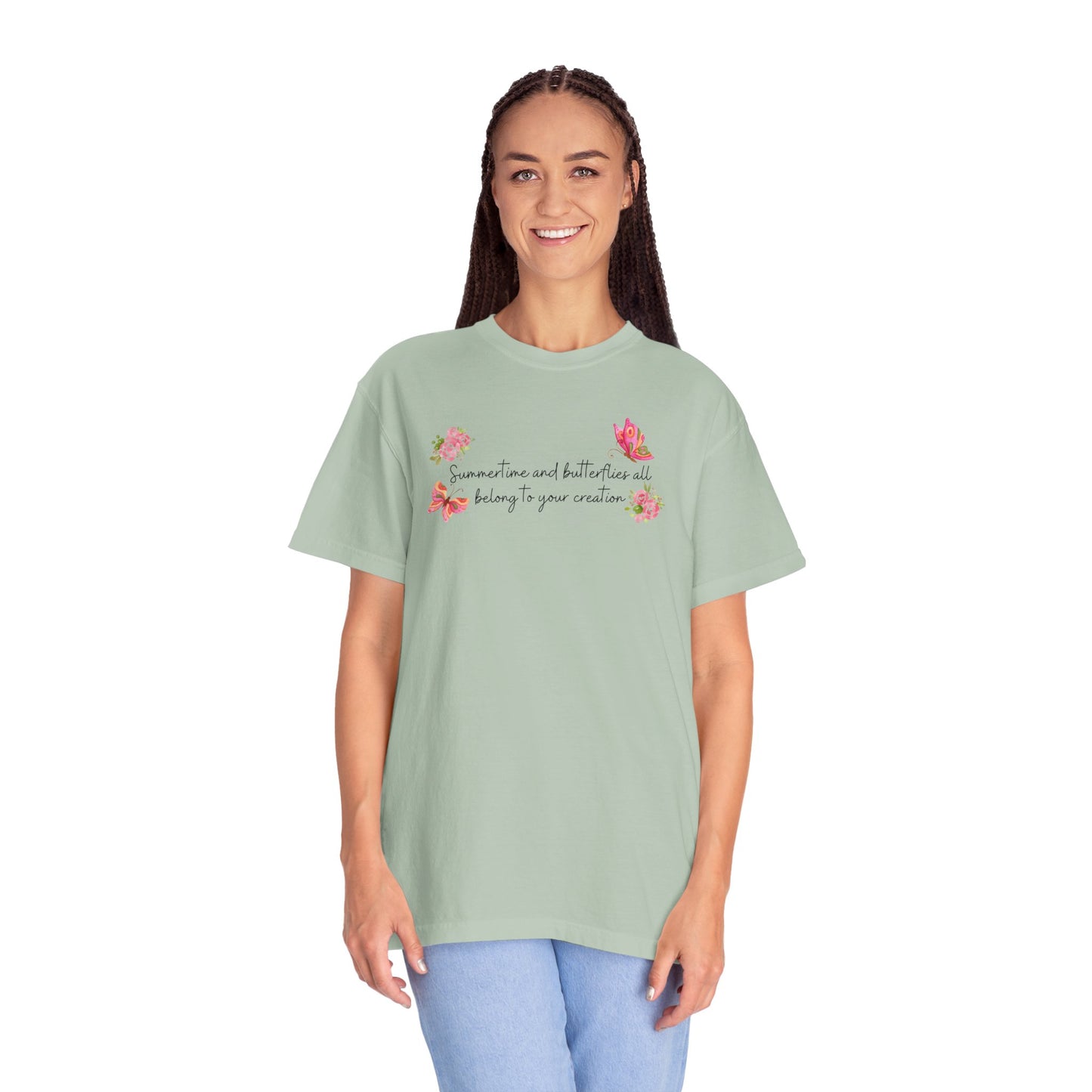 Summertime & Butterflies Comfort Colors Tee