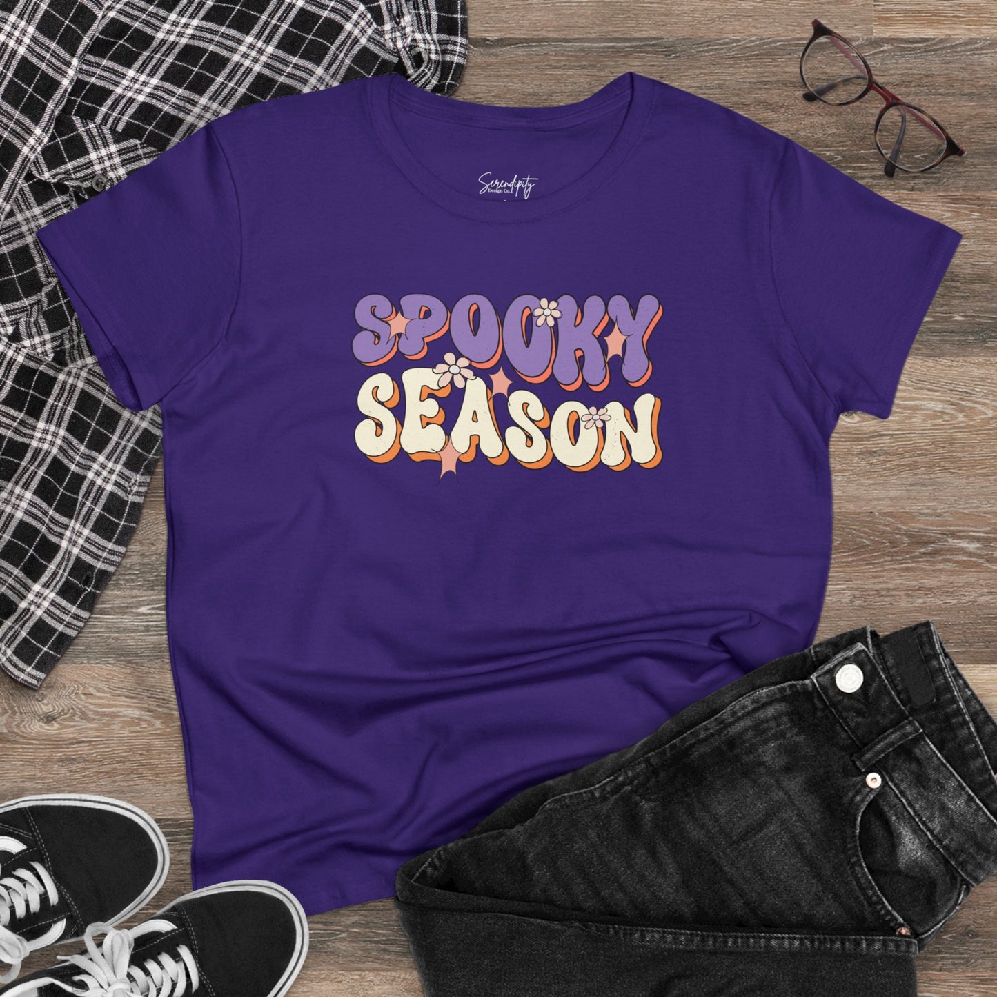 Spooky Season Girly Baby Tee