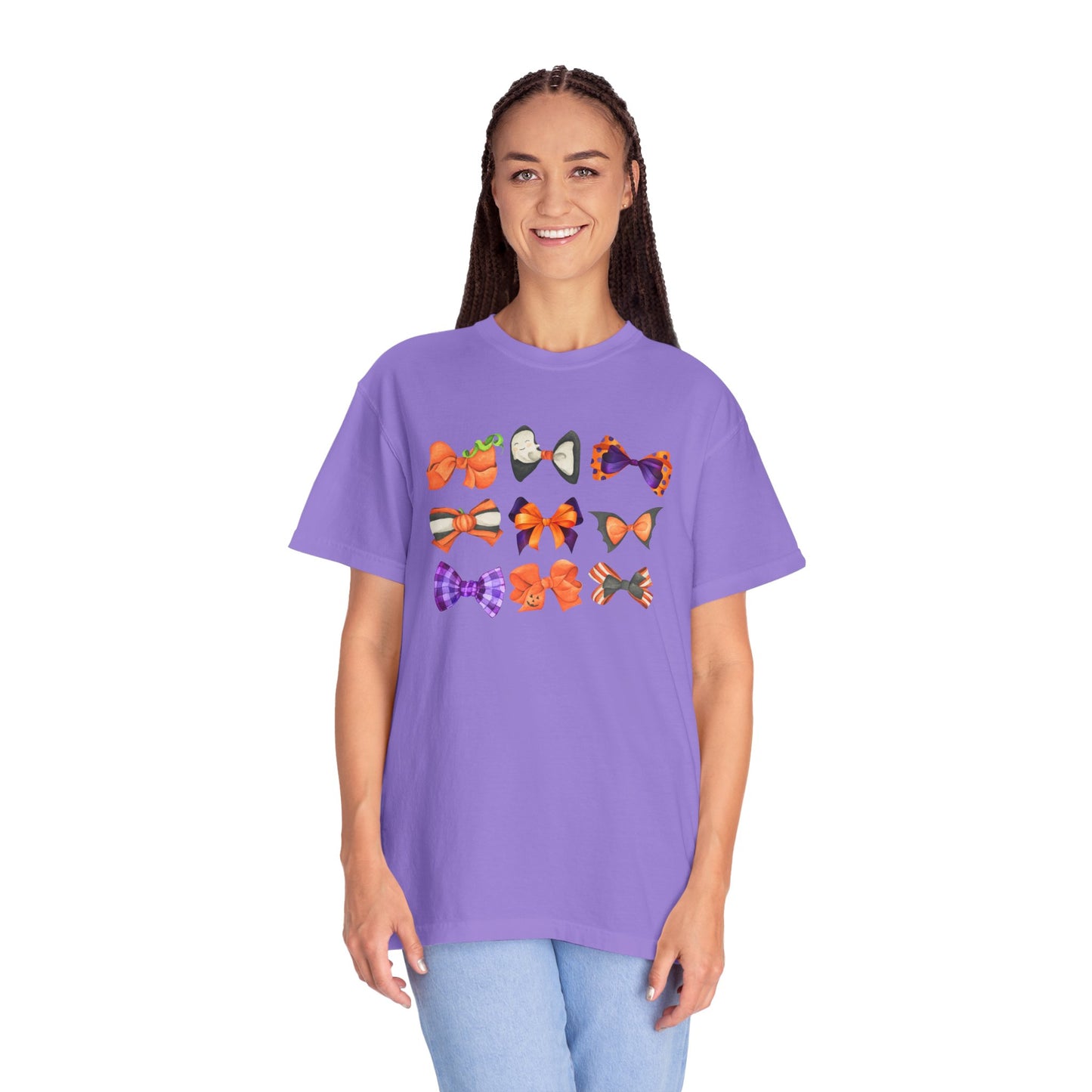 Halloween Bows Comfort Colors Tee