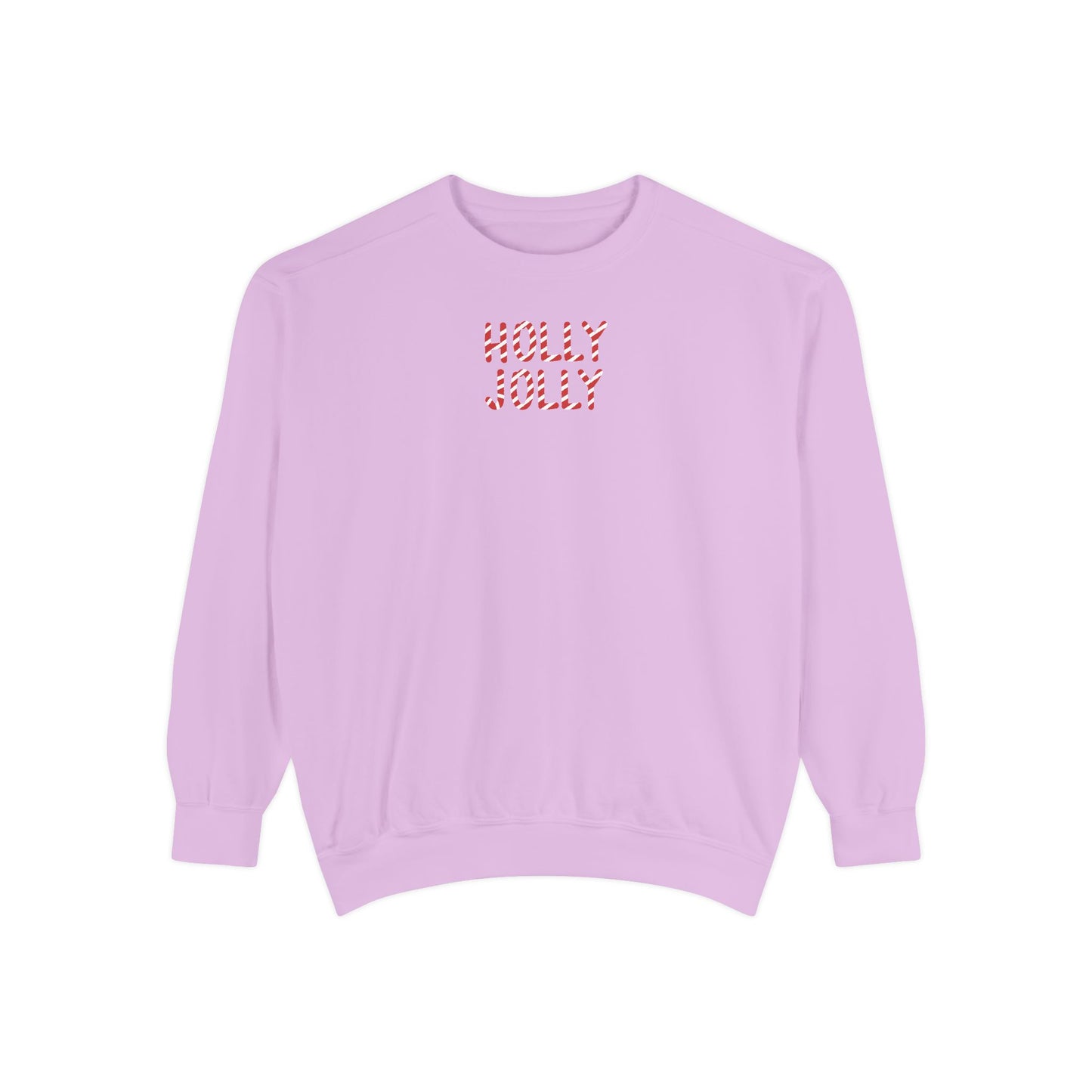 Holly Jolly Candy Cane Comfort Colors Sweatshirt