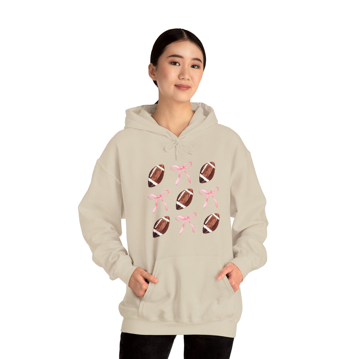 Football Bows Unisex Hoodie