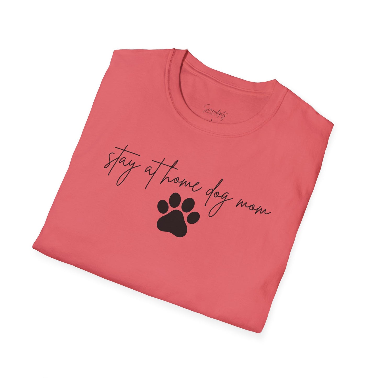Stay At Home Dog Mom Soft Style Tee