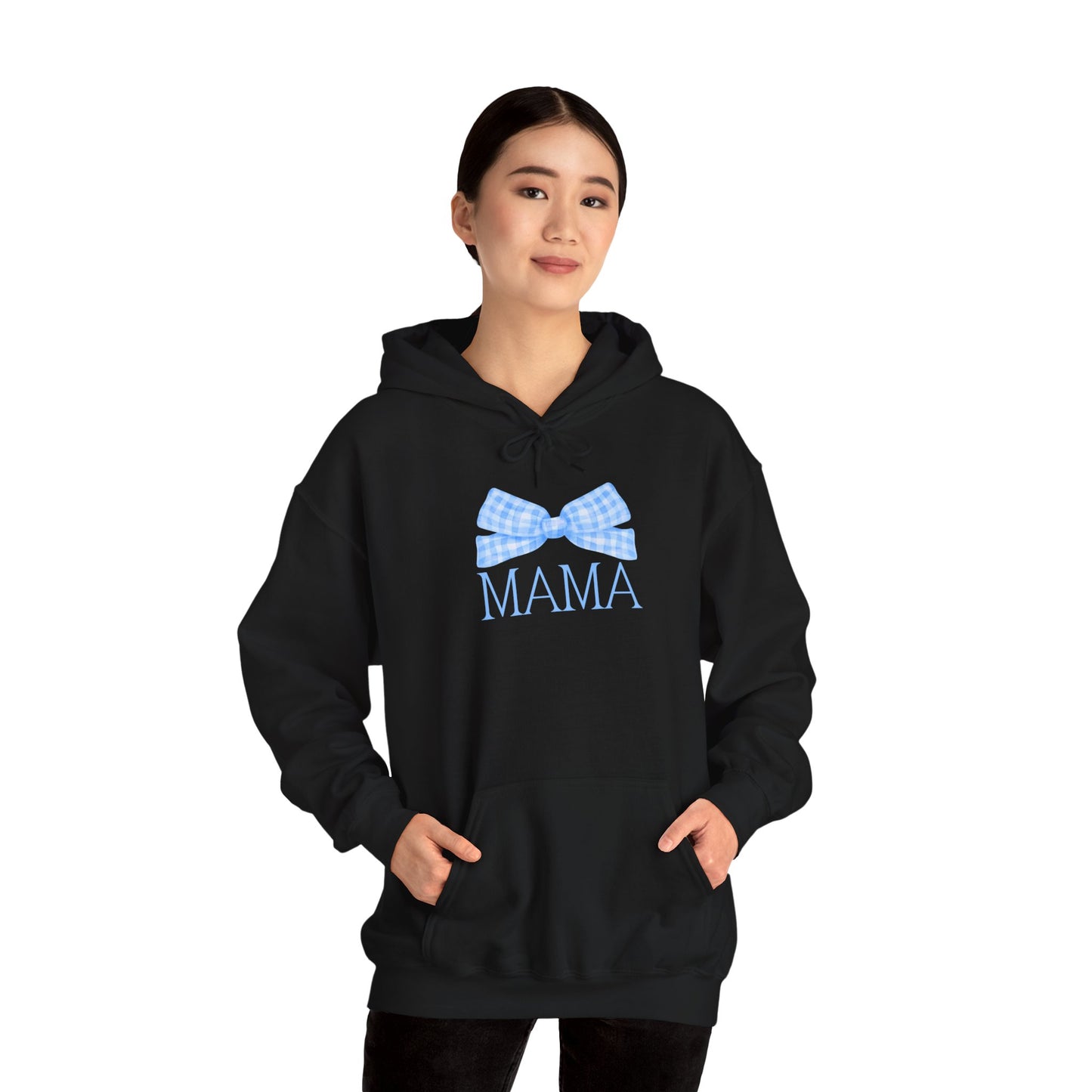 Mama Bow Blue Unisex Hoodie