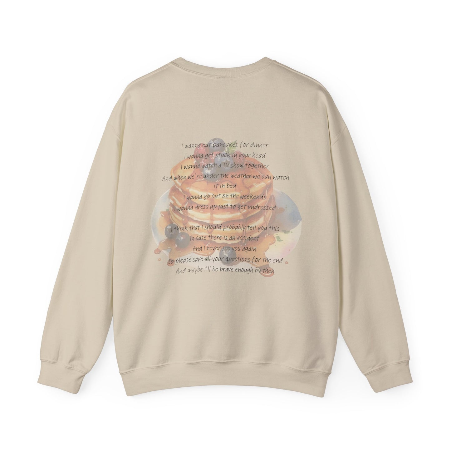 Pancakes For Dinner Crewneck Sweatshirt
