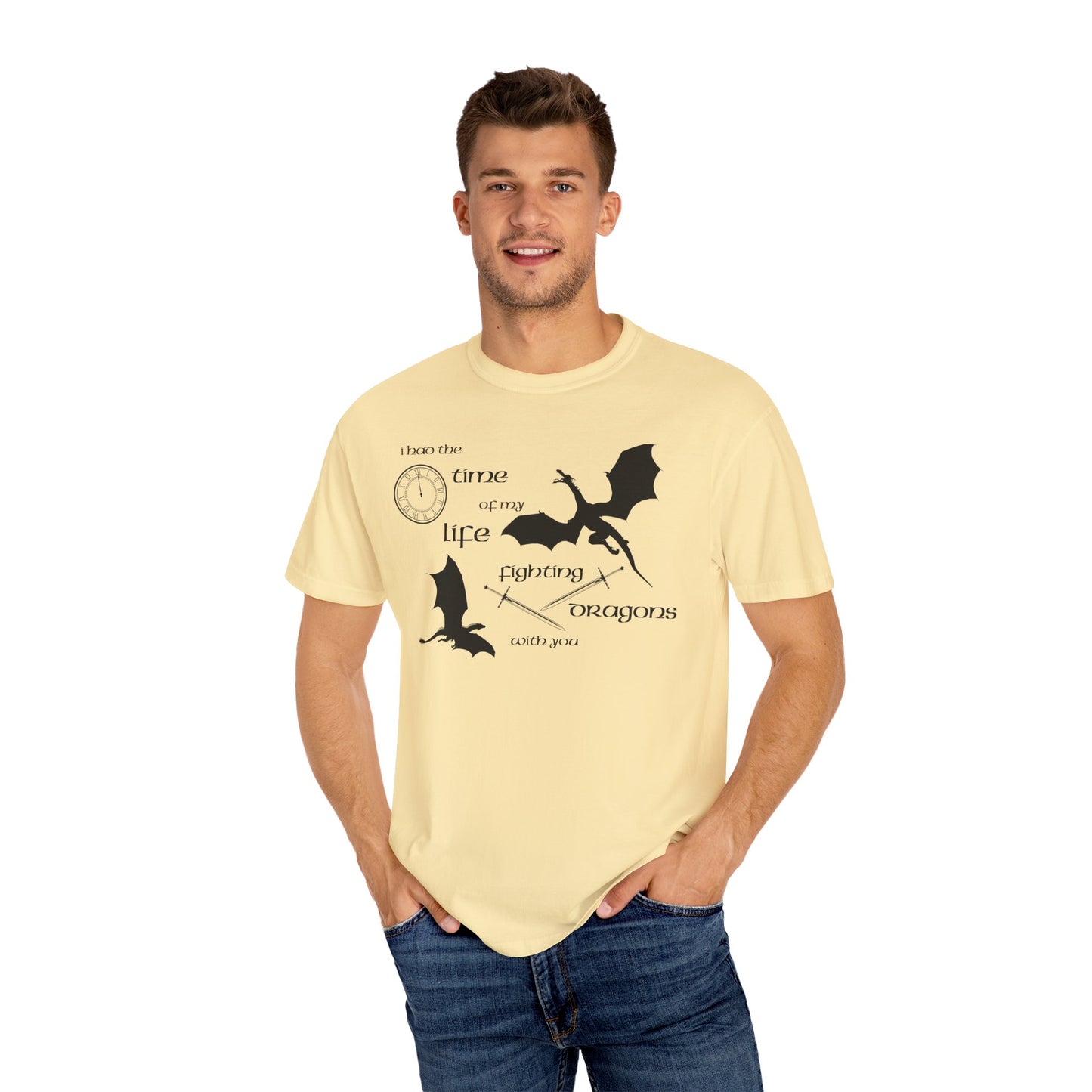 Fighting Dragons With You Comfort Colors Tee
