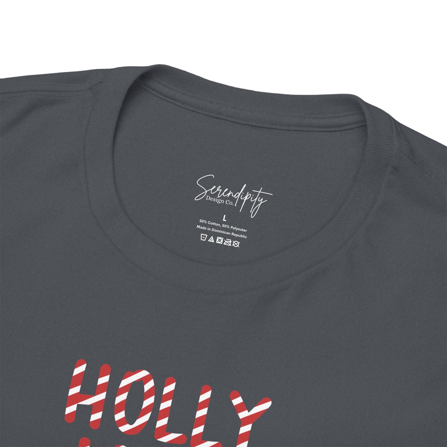 Holly Jolly Candy Cane Unisex Tee