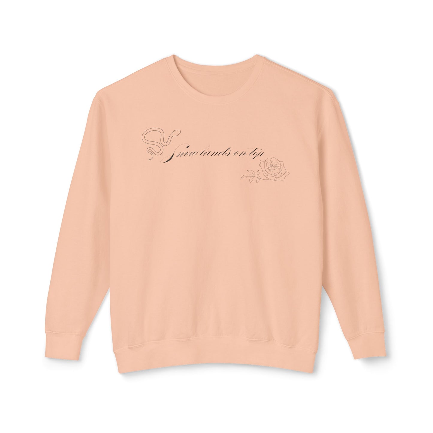 Snow Lands On Top Comfort Colors Sweatshirt