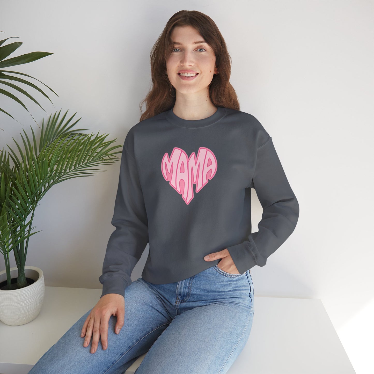 Mama Heart Crewneck Sweatshirt