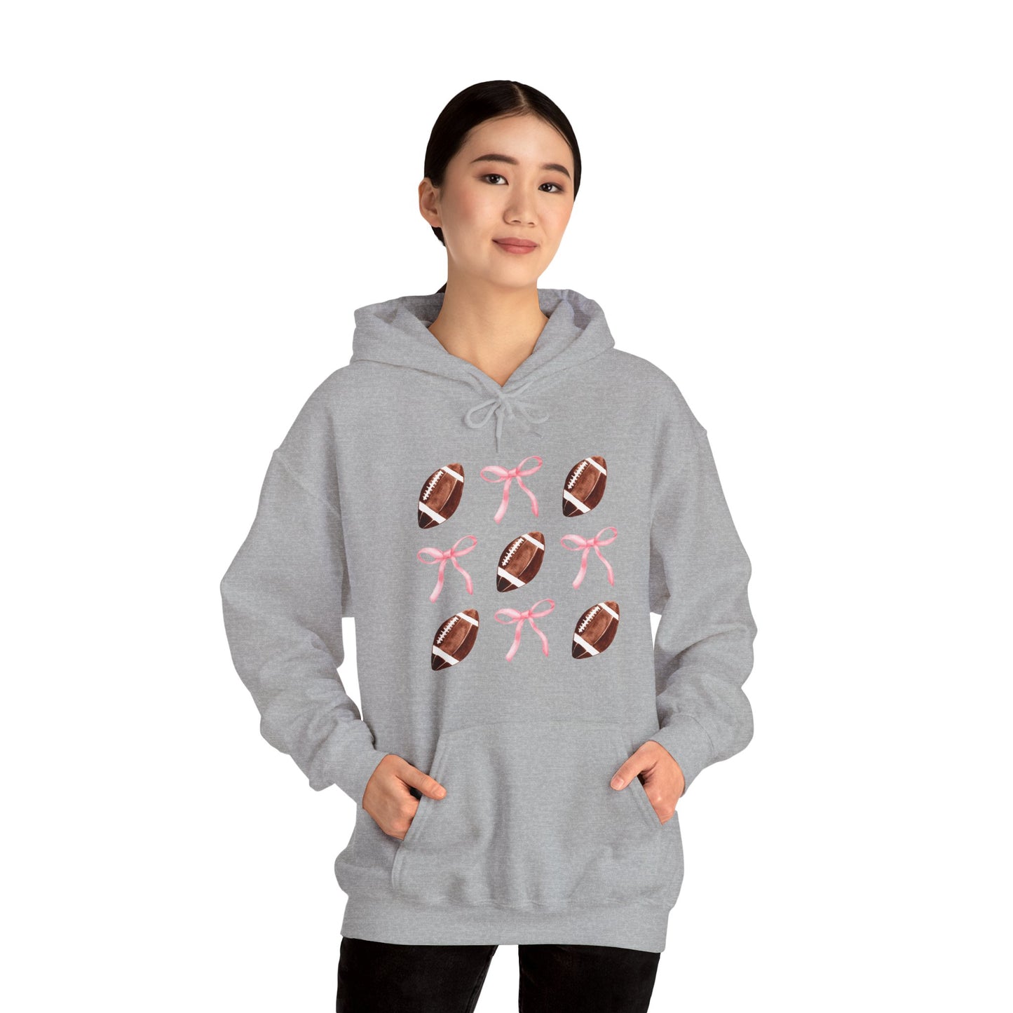 Football Bows Unisex Hoodie