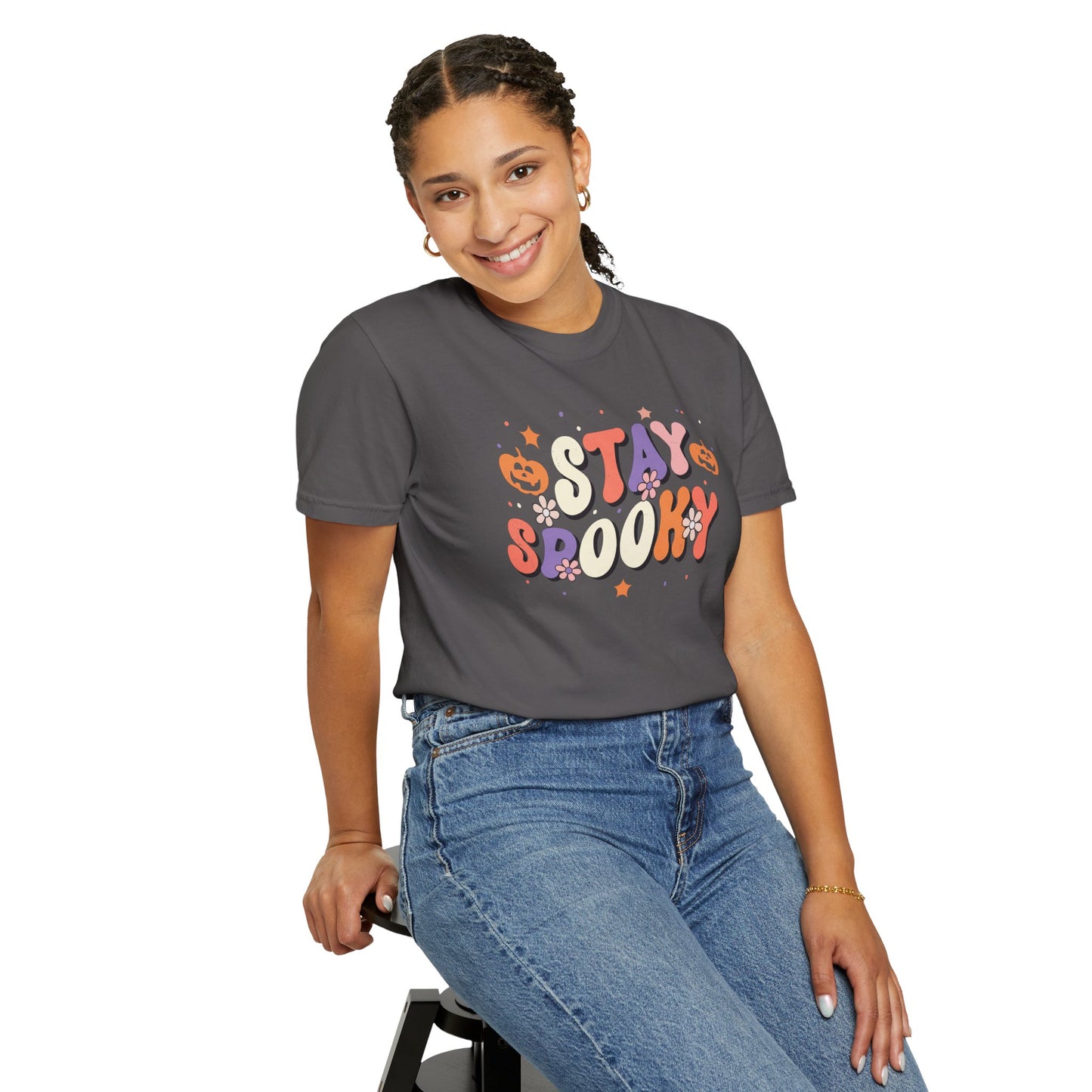 Stay Spooky Girly Comfort Colors Tee