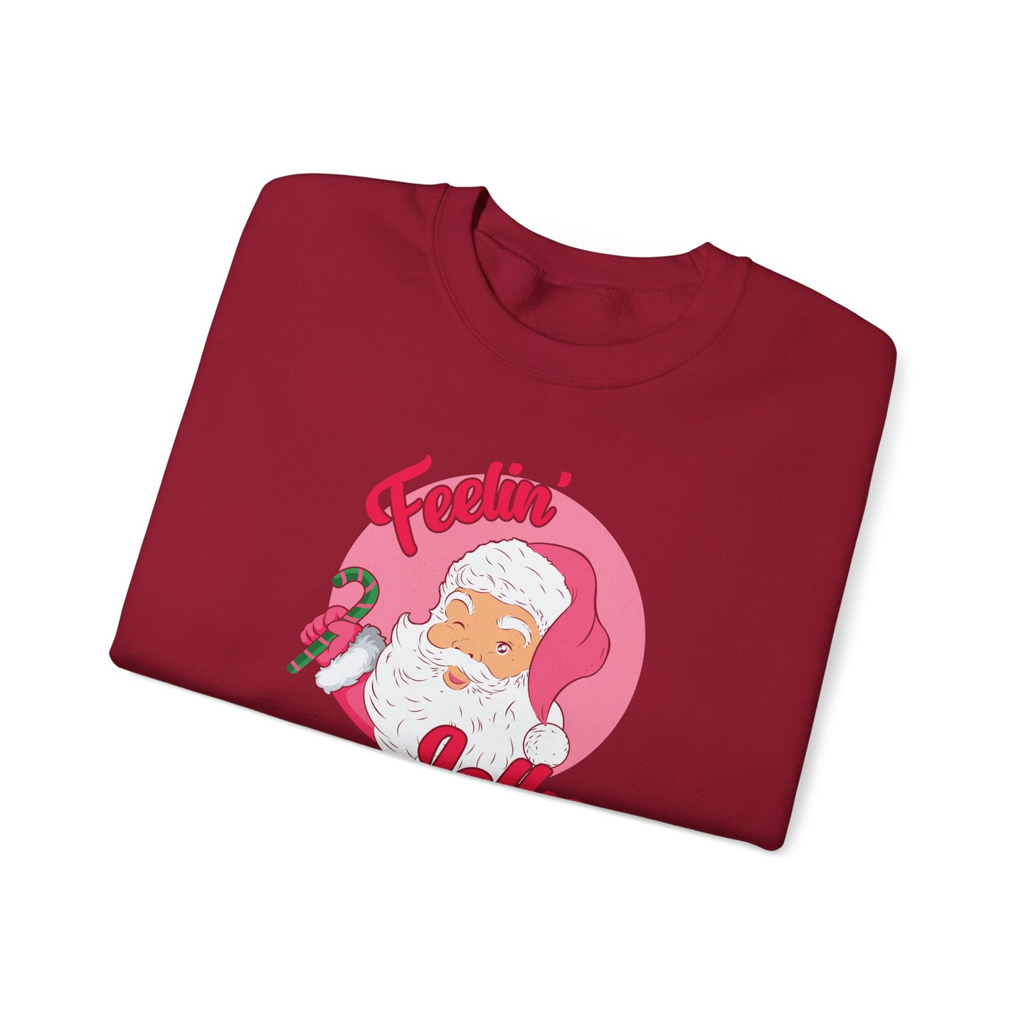 Feelin' Jolly Santa Crewneck Sweatshirt