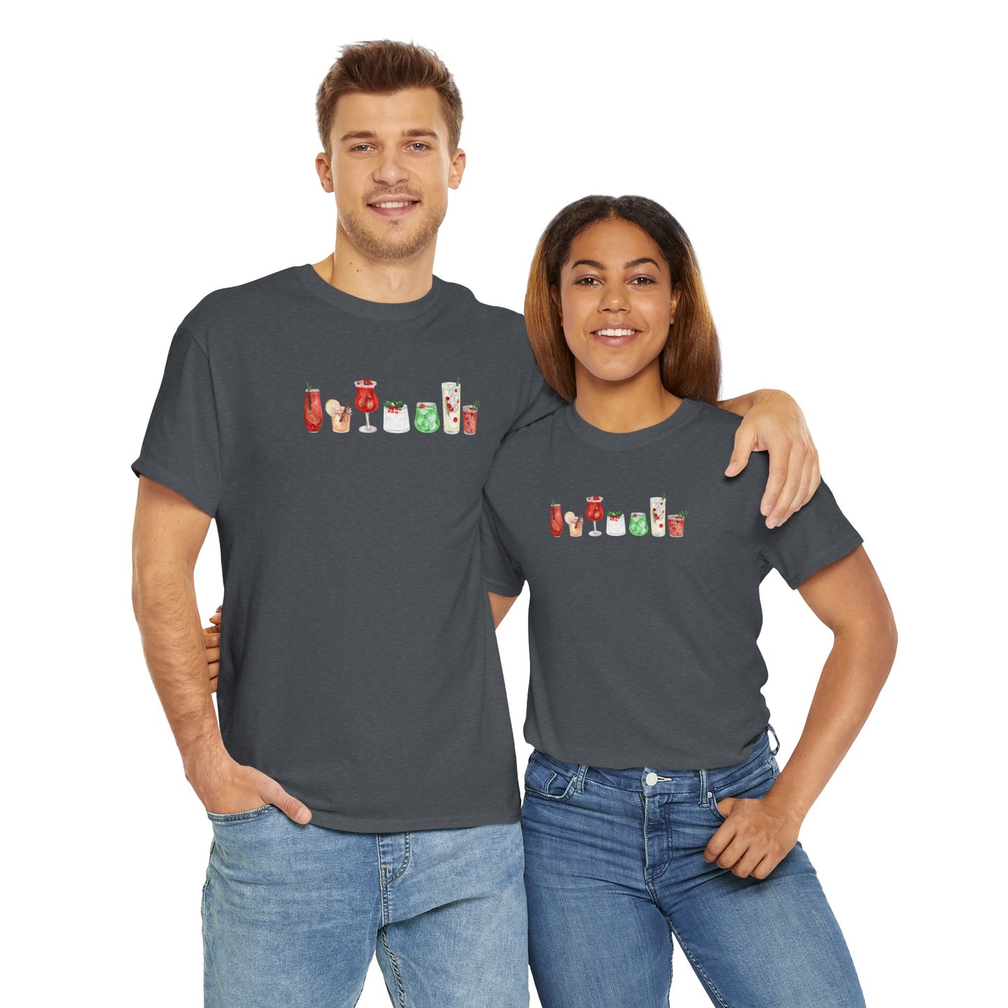 Christmas Cocktails Unisex Tee