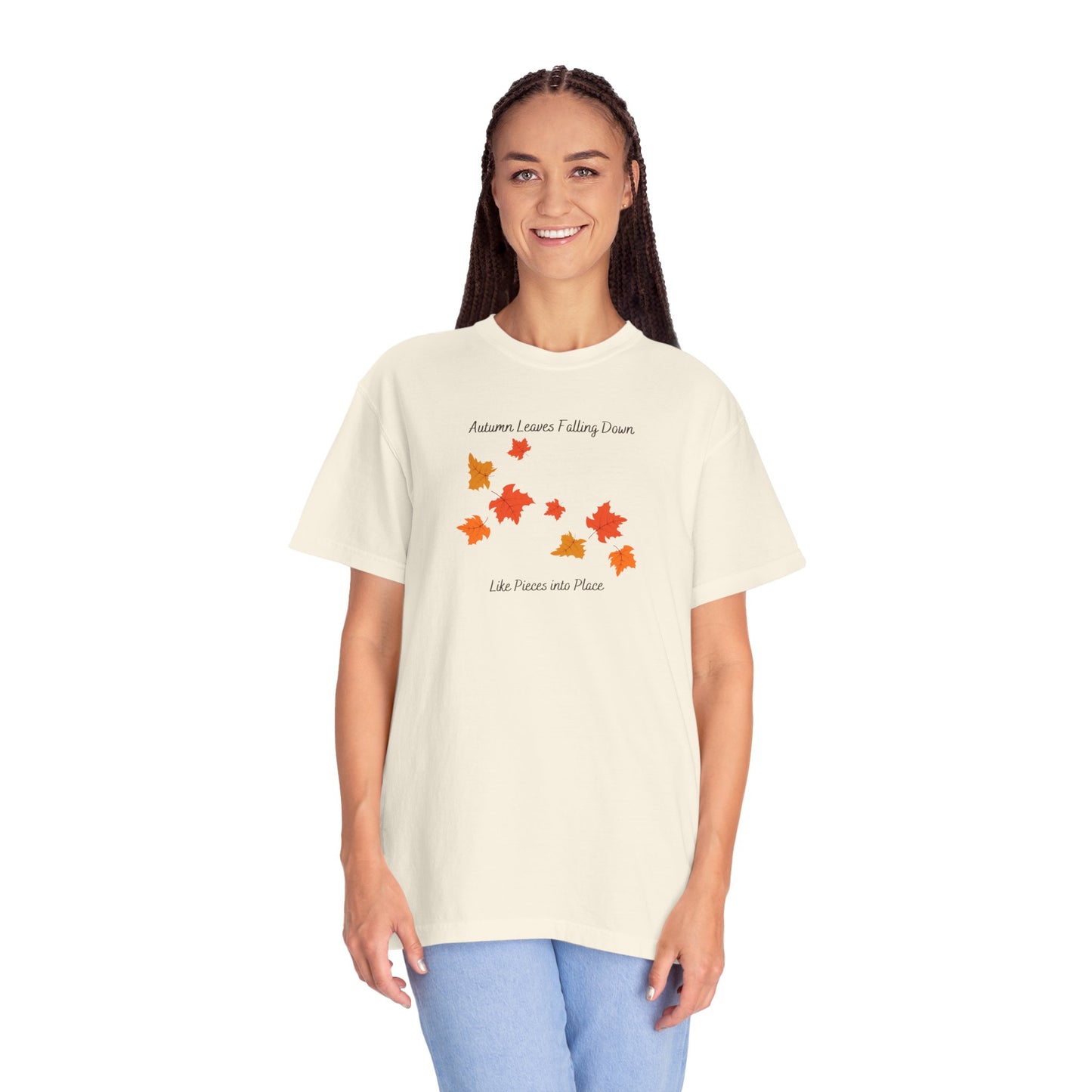 Autumn Leaves Falling Down Comfort Colors Tee