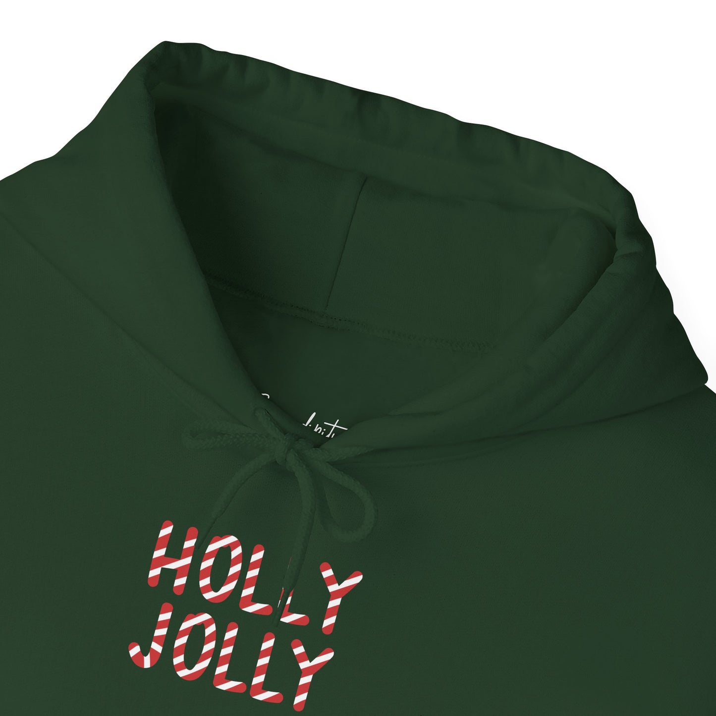 Holly Jolly Candy Cane Unisex Hoodie