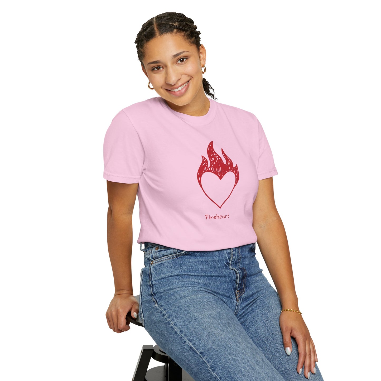 Fireheart Hand-drawn Comfort Colors Tee