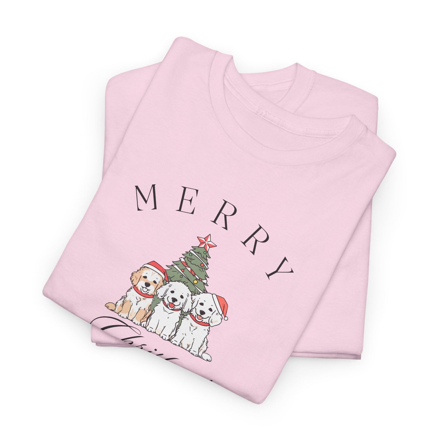 Merry Christmas Puppies Unisex Tee