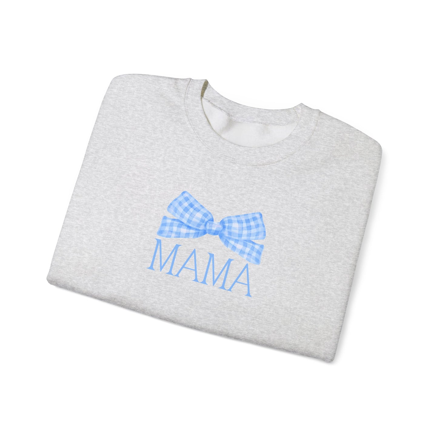 Mama Bow Blue Unisex Crewneck