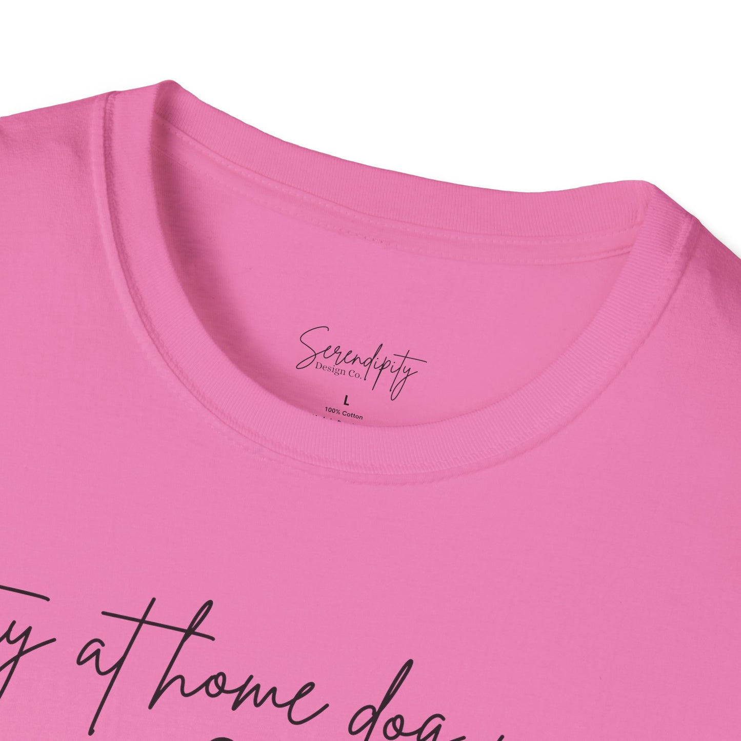 Stay At Home Dog Mom Soft Style Tee