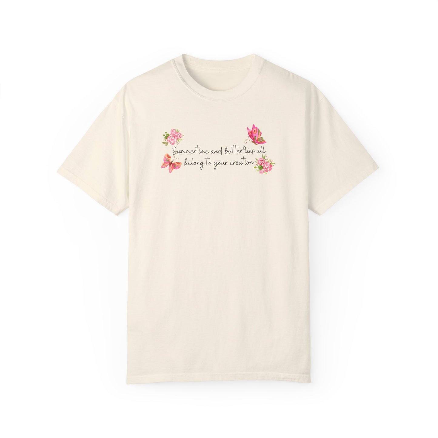 Summertime & Butterflies Comfort Colors Tee