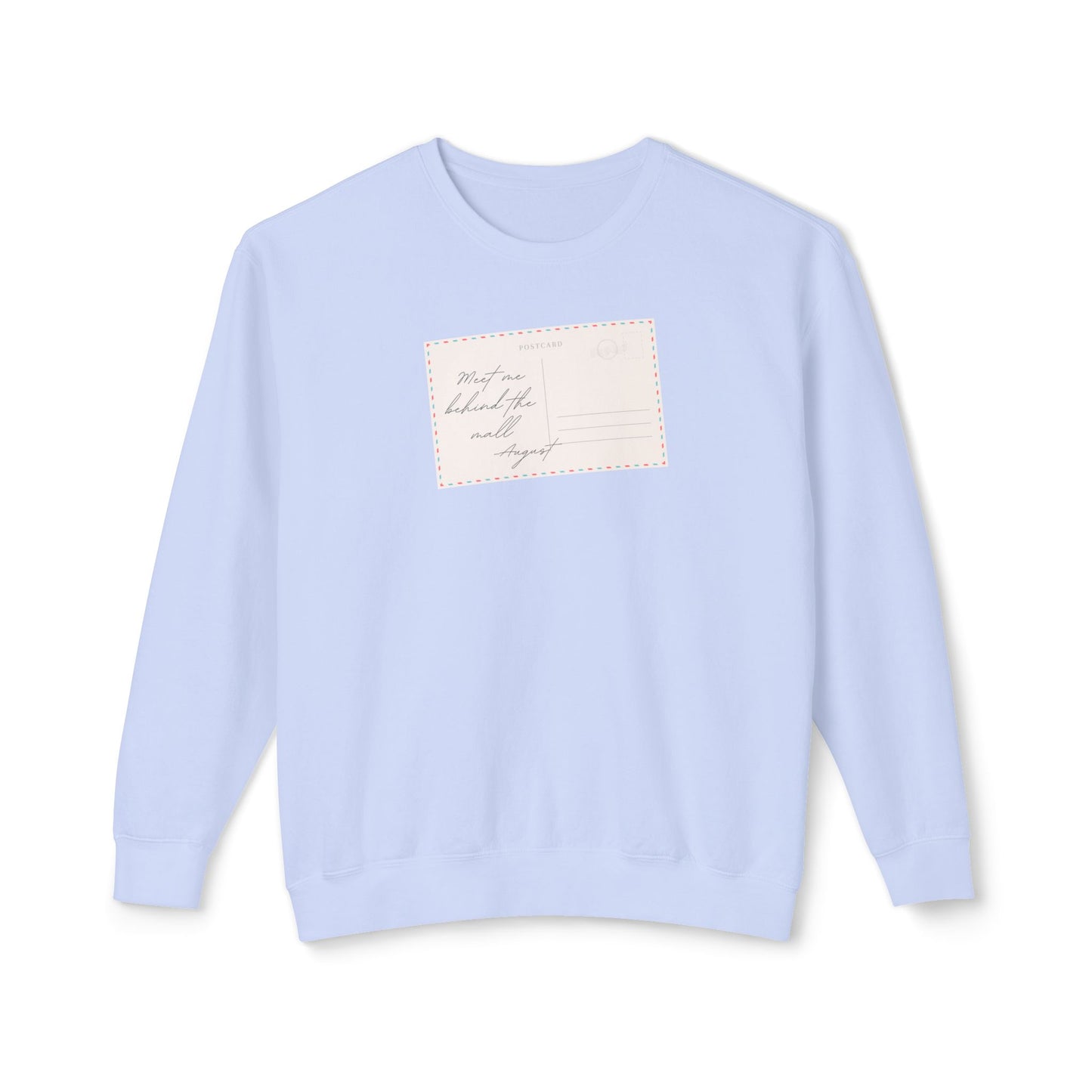 Vintage Postcard Unisex Lightweight Crewneck Sweatshirt, Cozy Pullover, Fall Fashion, Gift Idea, Casual Style, Relaxed Wear
