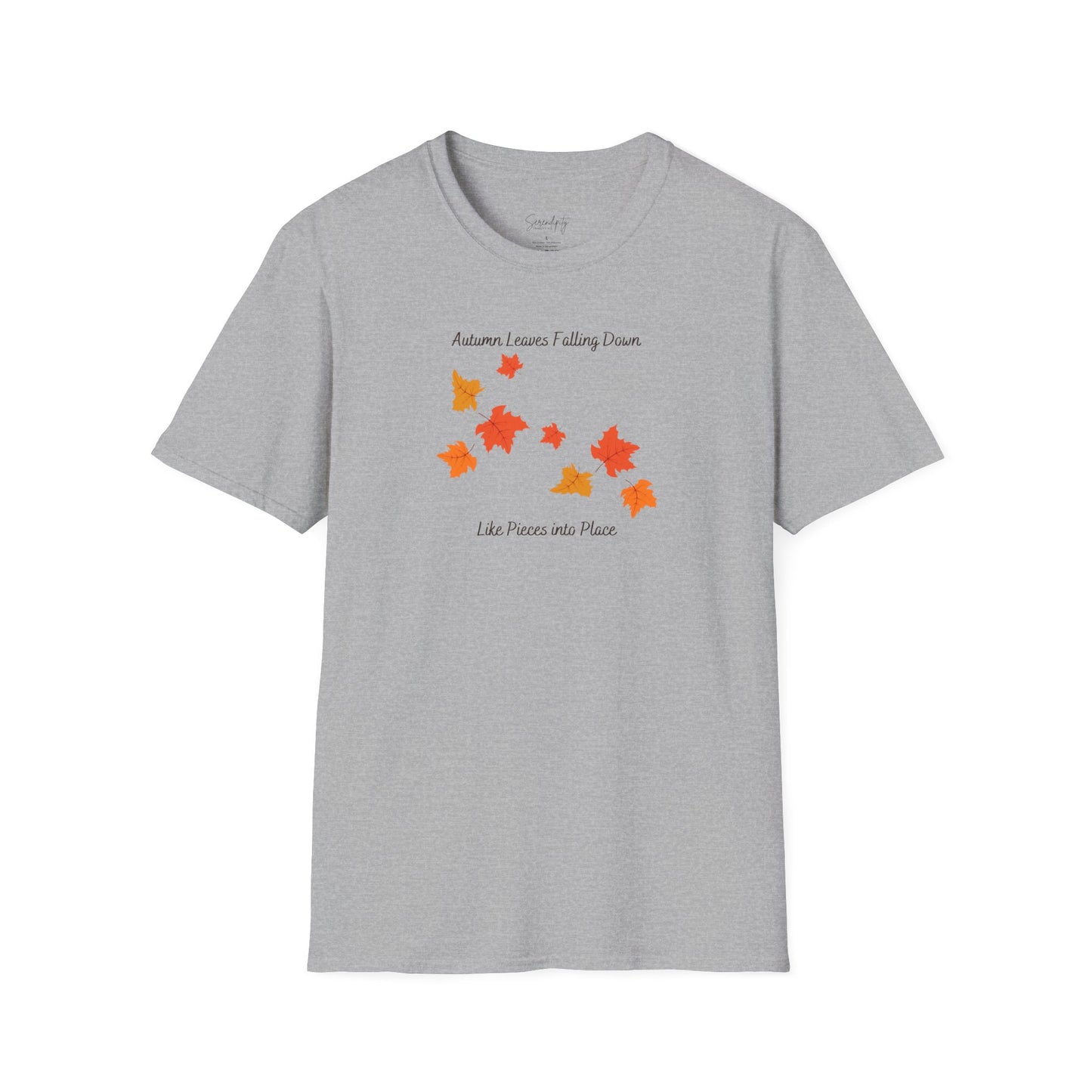 Autumn Leaves Falling Down Soft Style Tee