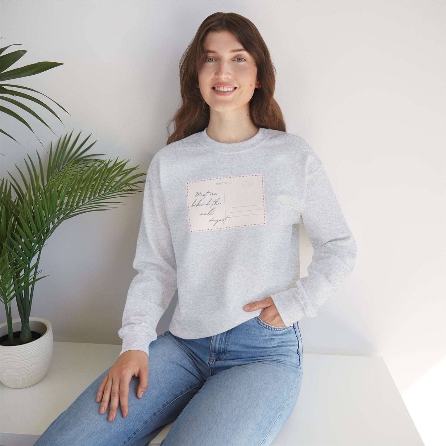 August Postcard Crewneck Sweatshirt
