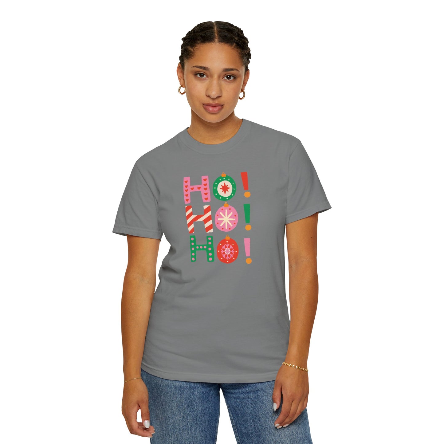 Ho Ho Ho Ornaments Comfort Colors Tee