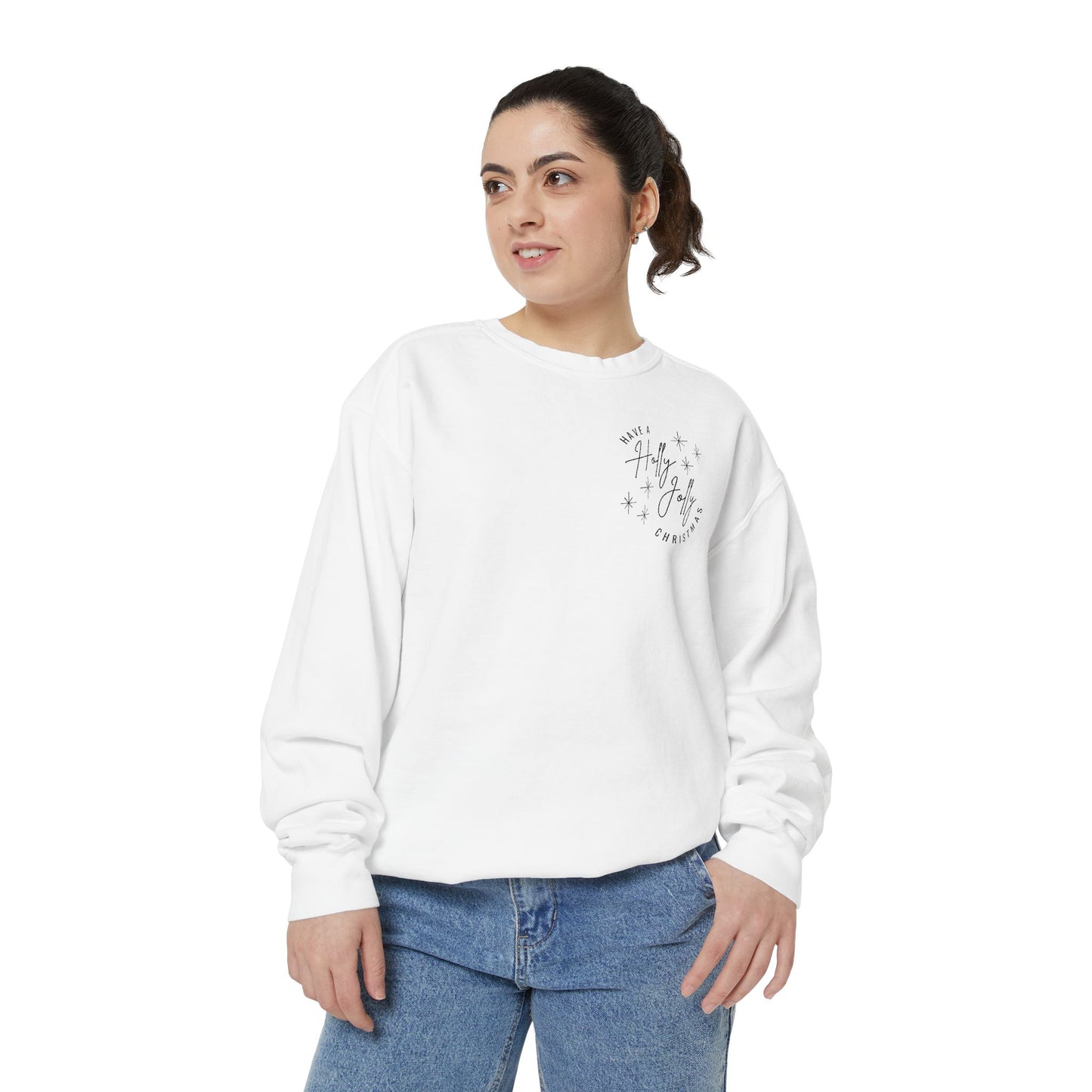 Holly Jolly Christmas Comfort Colors Sweatshirt