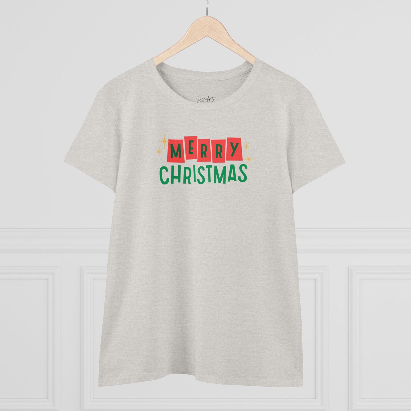 Retro Merry Christmas Baby Tee