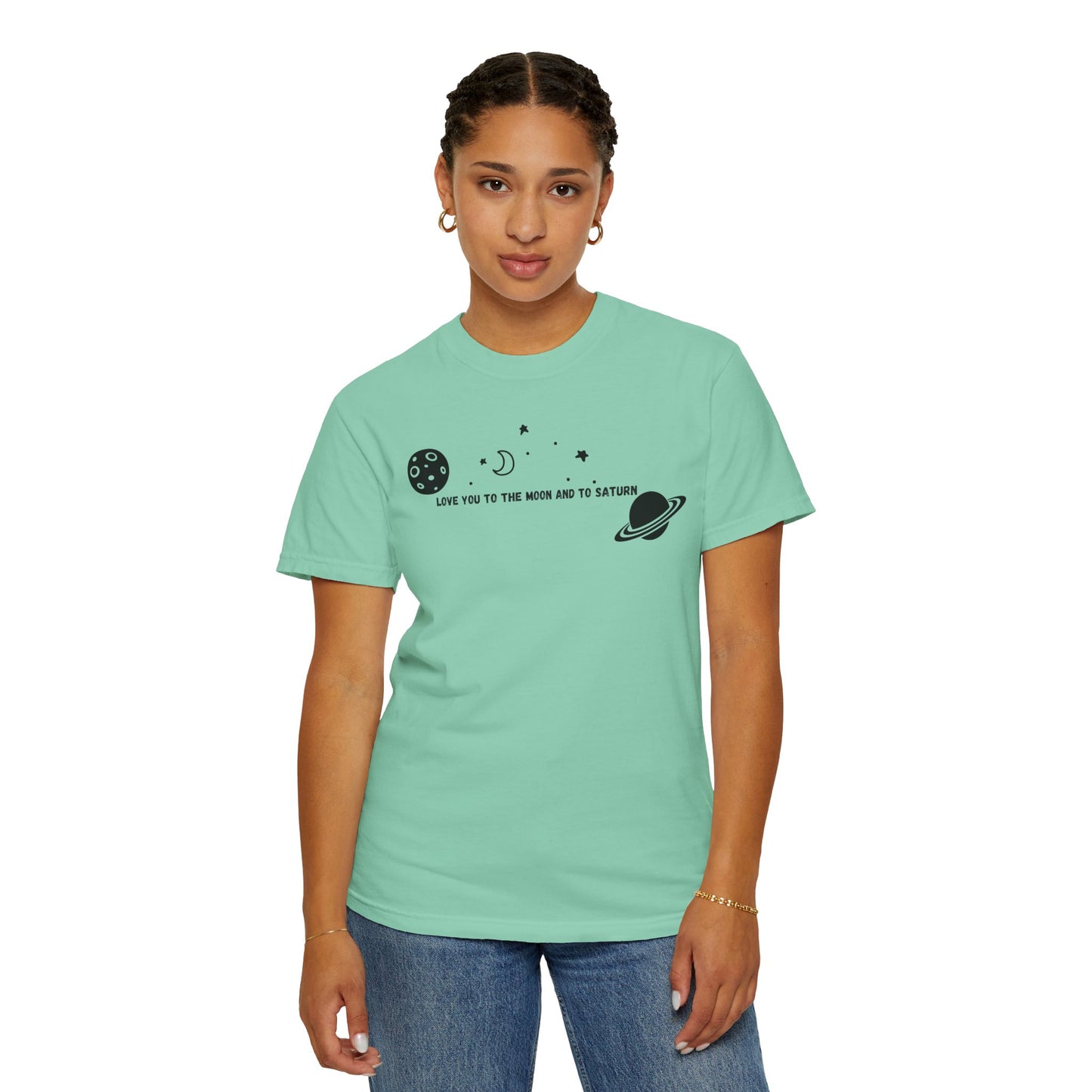 Love You to the Moon and to Saturn Comfort Colors Tee
