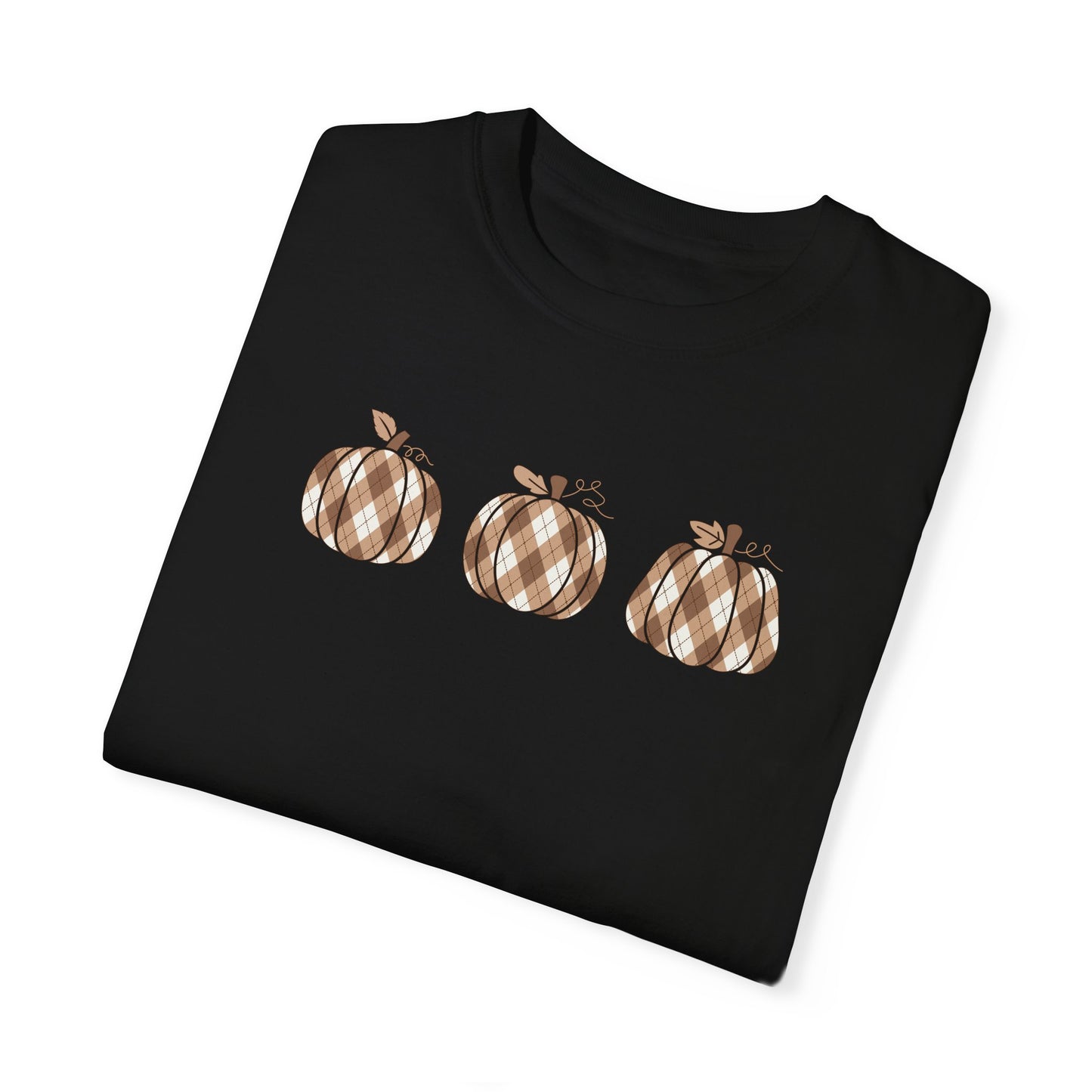 Plaid Pumpkins Comfort Colors Tee