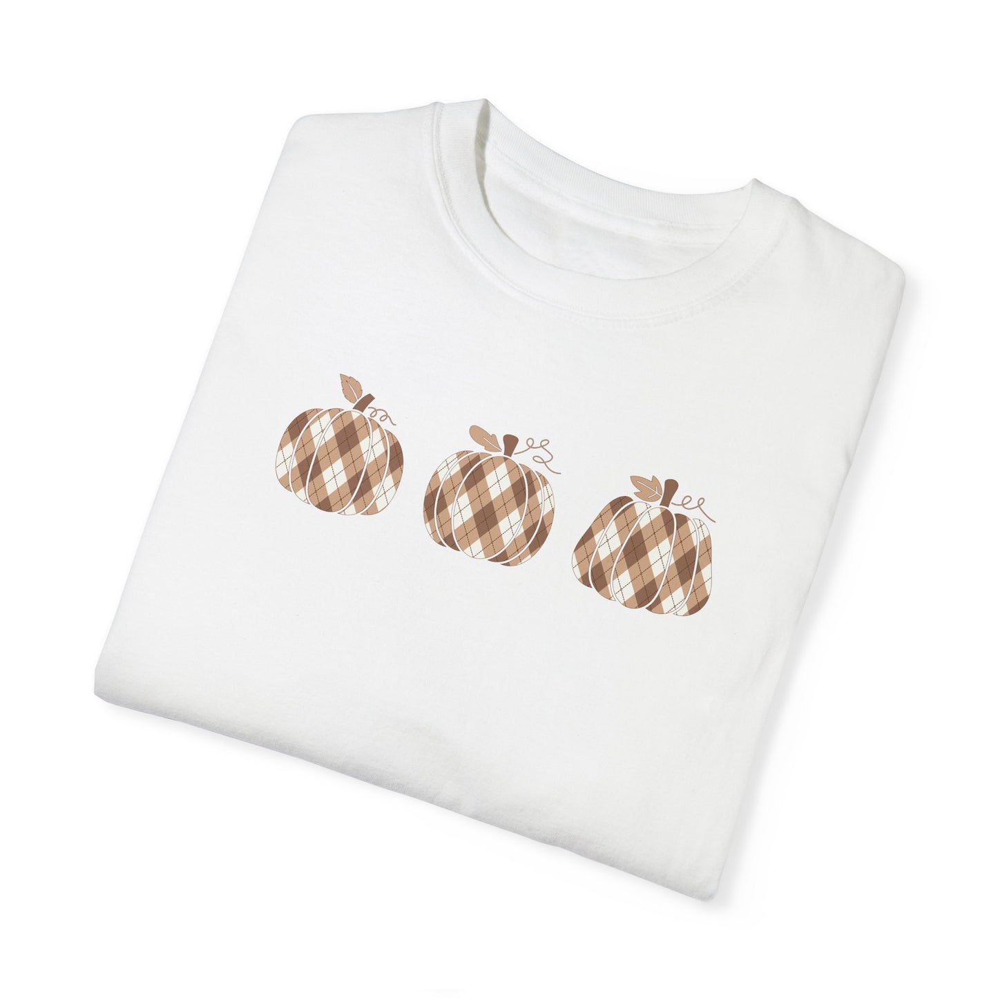 Plaid Pumpkins Comfort Colors Tee