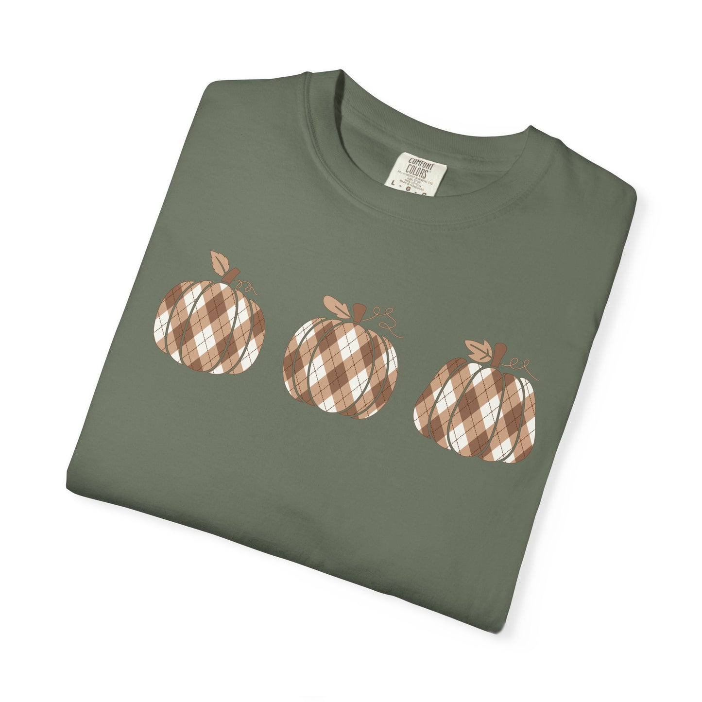 Plaid Pumpkins Comfort Colors Tee