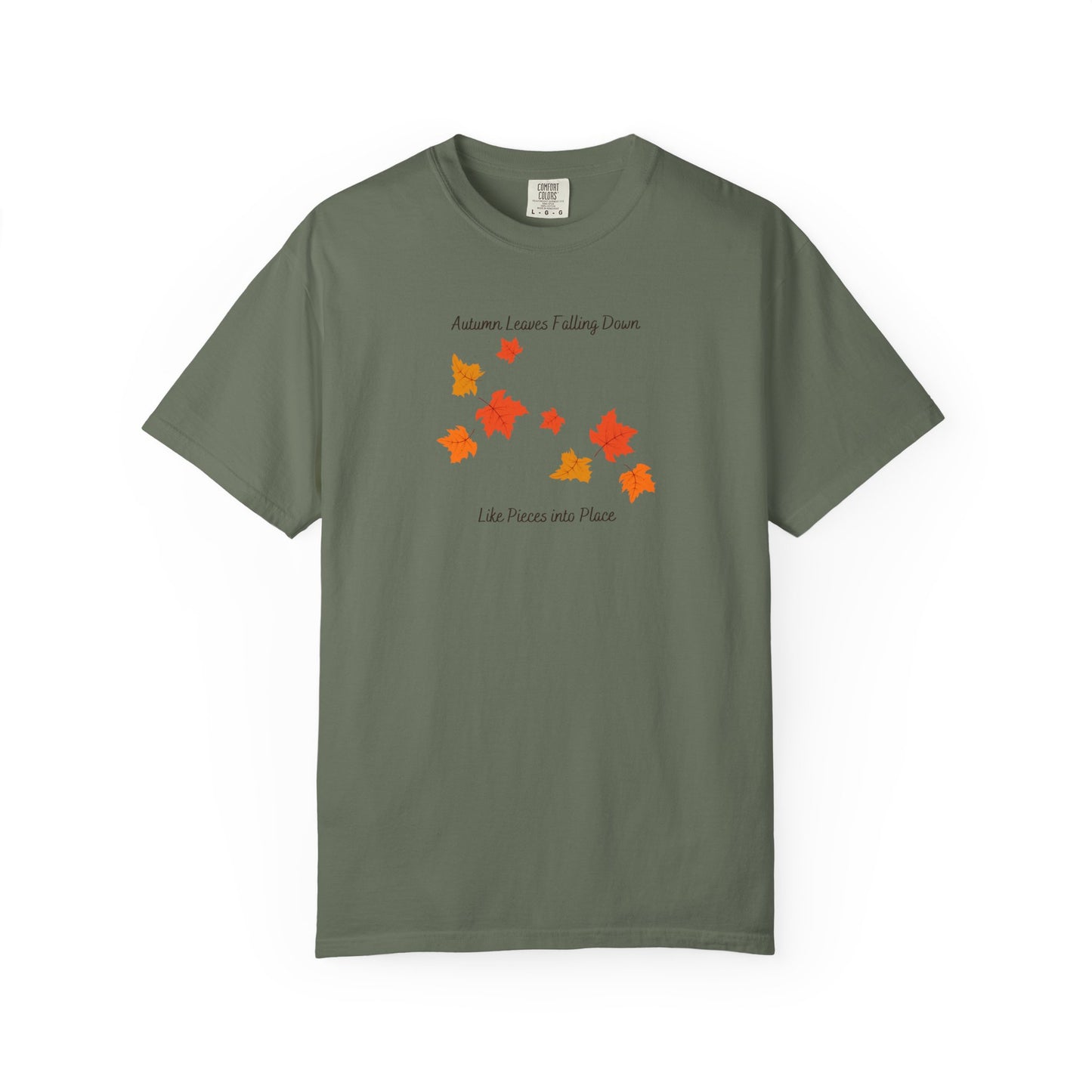 Autumn Leaves Falling Down Comfort Colors Tee
