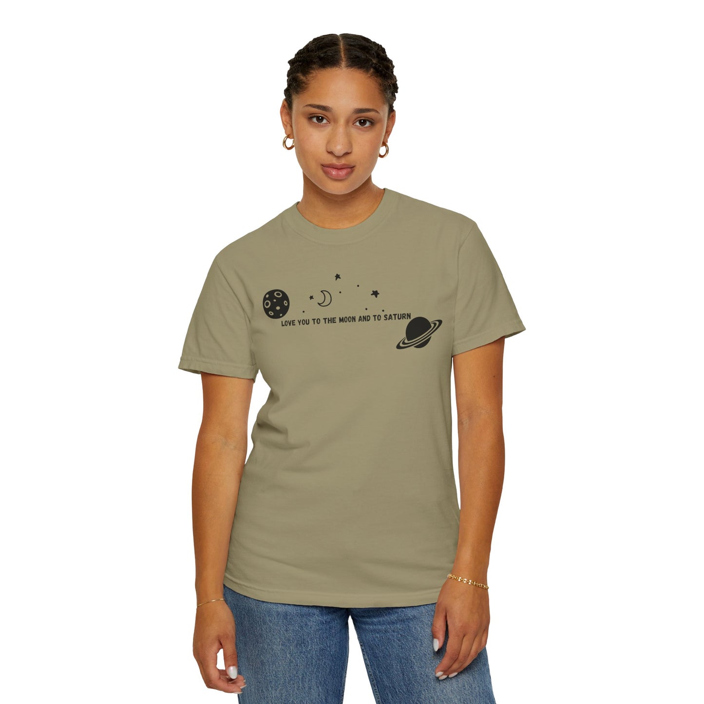 Love You to the Moon and to Saturn Comfort Colors Tee