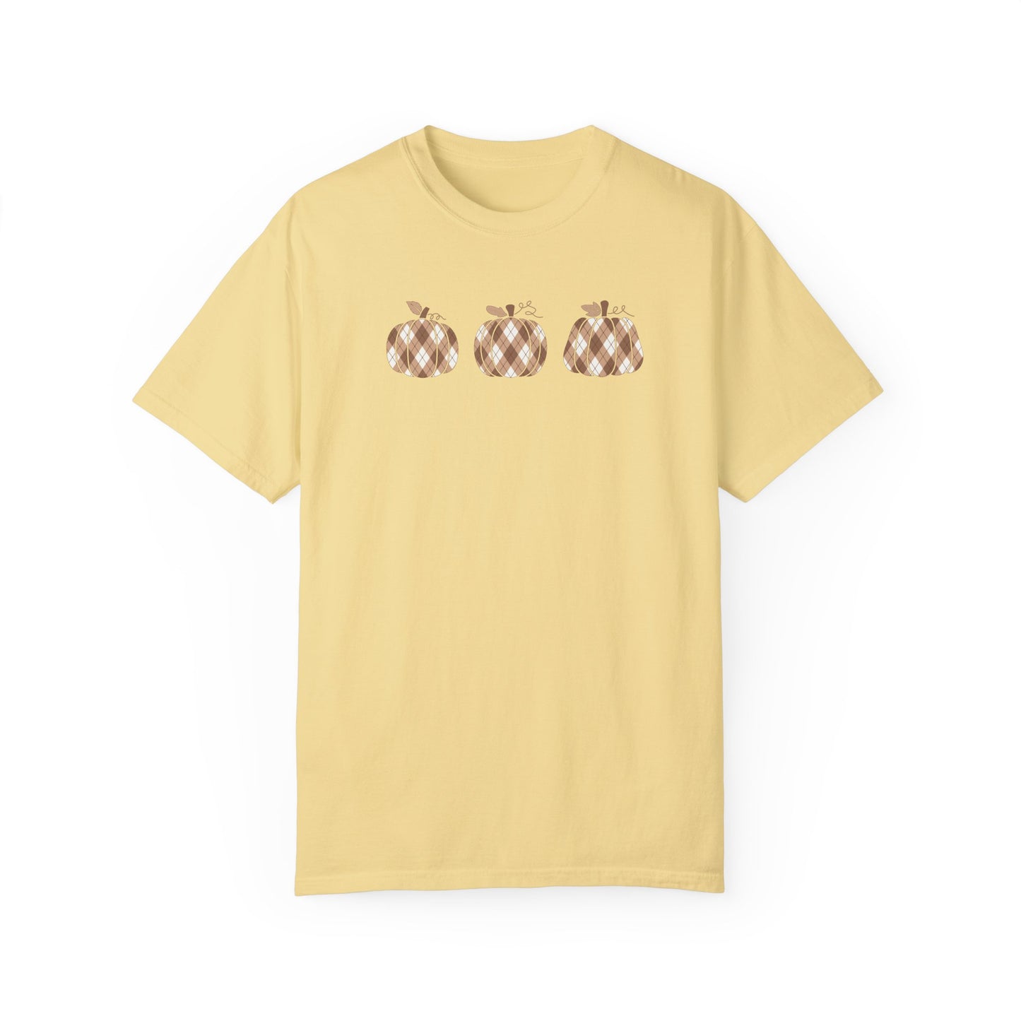 Plaid Pumpkins Comfort Colors Tee