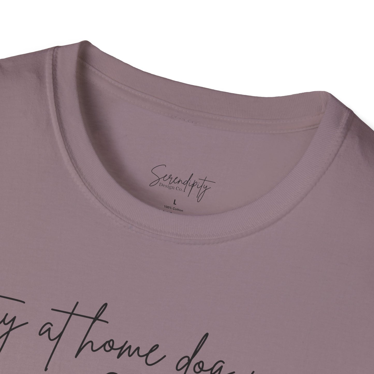 Stay At Home Dog Mom Soft Style Tee