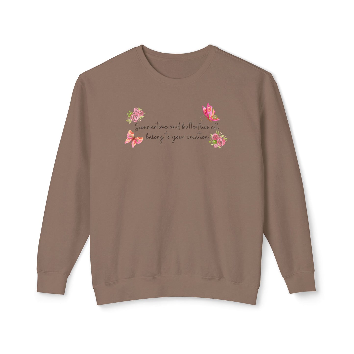 Summertime & Butterflies Comfort Colors Sweatshirt
