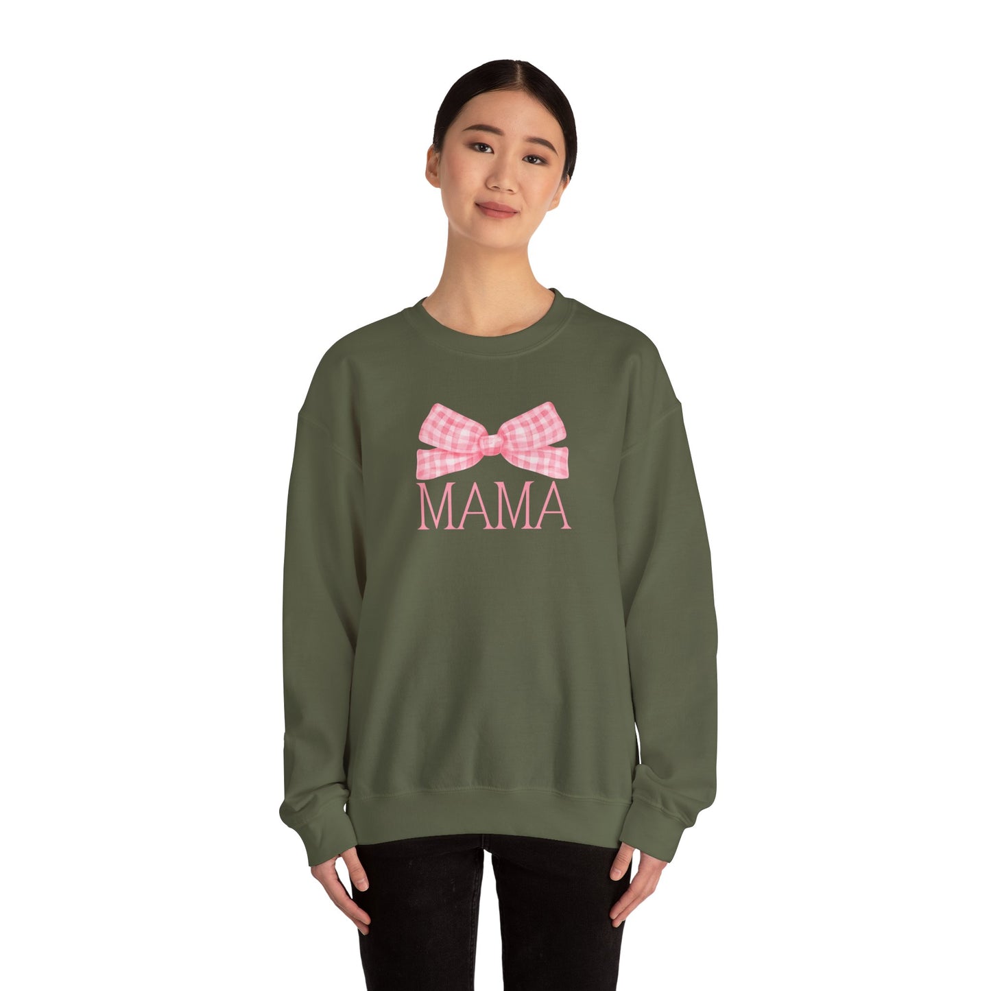 Pink Mama Bow Crewneck Sweatshirt