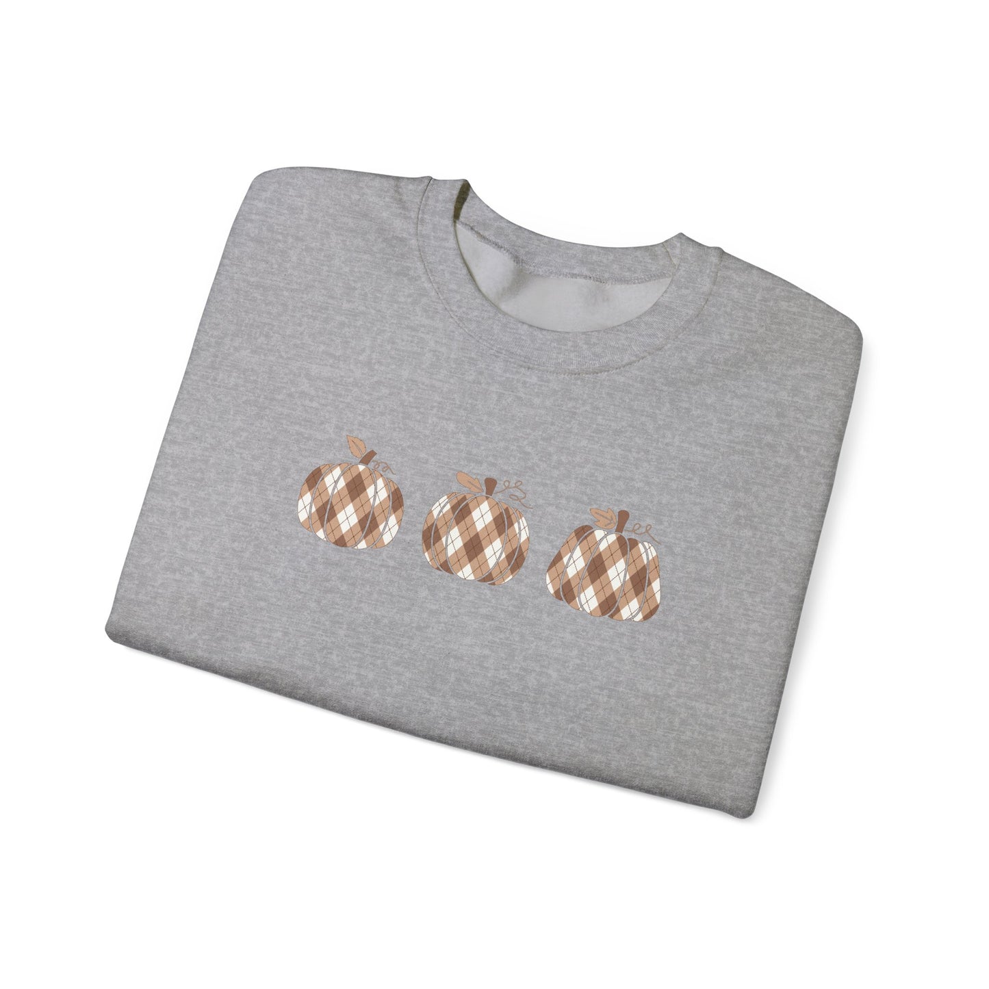 Plaid Pumpkins Unisex Crewneck