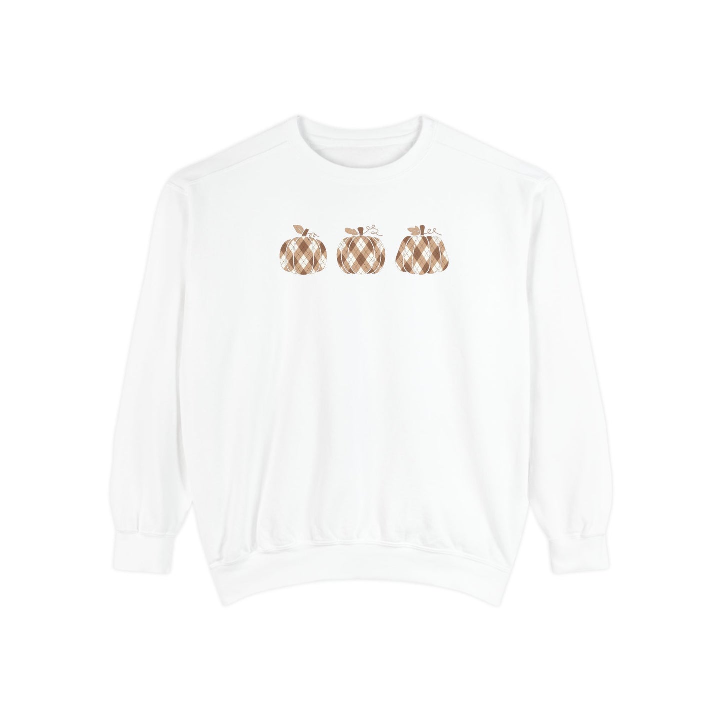 Plaid Pumpkins Comfort Colors Sweatshirt