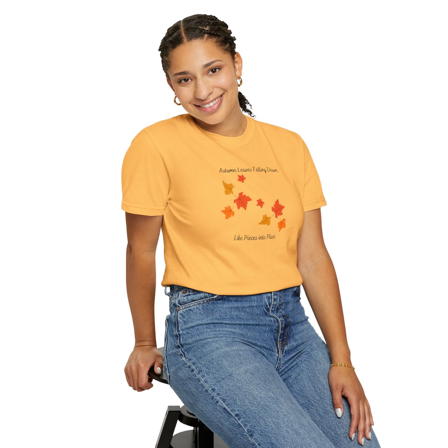Autumn Leaves Falling Down Comfort Colors Tee
