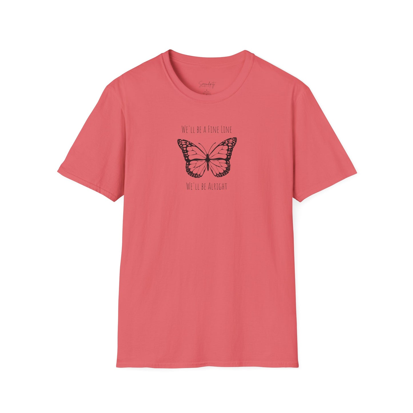 Fine Line Butterfly Soft Style Tee
