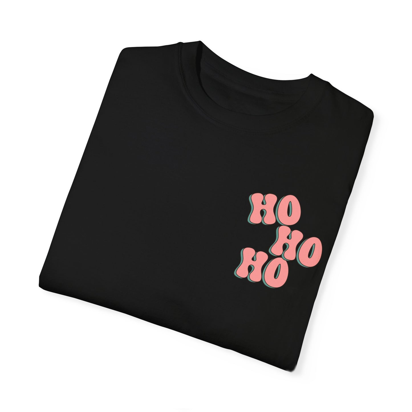 Ho Ho Ho Merry Christmas Wreath Comfort Colors Tee